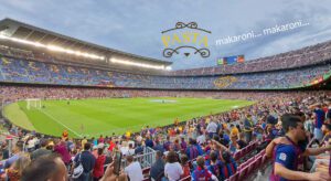 Läs mer om artikeln Vad kan vara bättre än allsång på Camp Nou i España: Championi Makaroni 🎵
